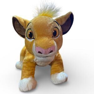 DISNEY STORE THE LION KING SIMBA PLUSH STUFFED ANIMAL TOY